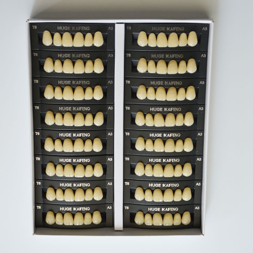 Зубы акриловые 3х слойные Kaifeng (гарнитур 28 зубов) HUGE DENTAL